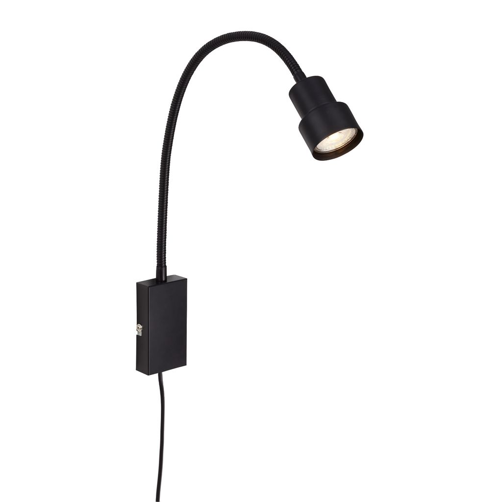 Touch Lampe à pince / veilleuse 69 cm 1x GU10 5W 400lm noir